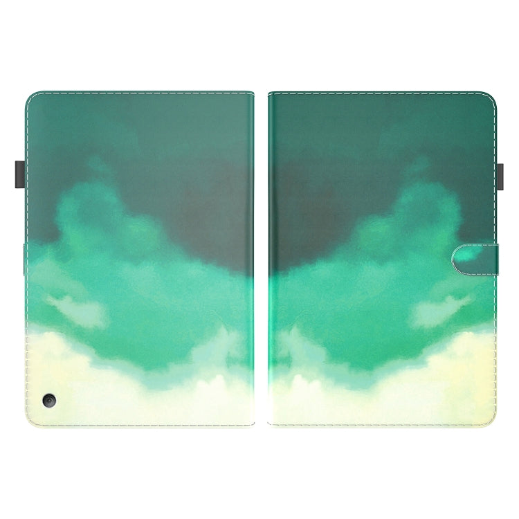 For Amazon Fire HD 10 / 10 Plus 2021 Watercolor Pattern Skin Feel Magnetic Horizontal Flip PU Leather Case with Holder & Card Slots & Photo Frame & Sleep / Wake-up Function