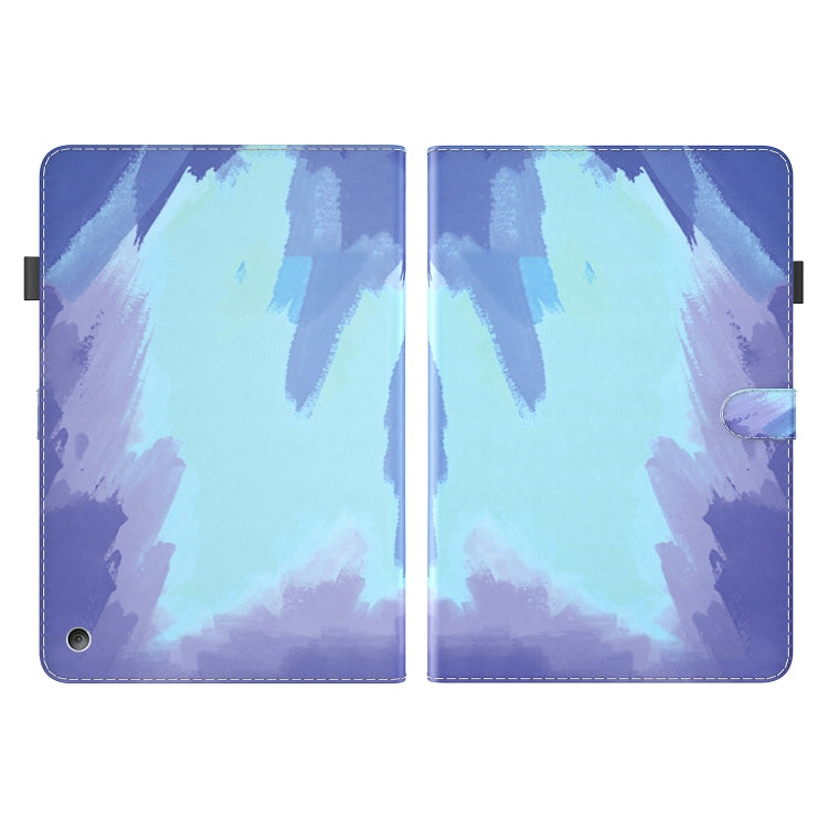 For Amazon Fire HD 8 2020 Watercolor Pattern Skin Feel Magnetic Horizontal Flip PU Leather Case with Holder & Card Slots & Photo Frame & Sleep / Wake-up Function