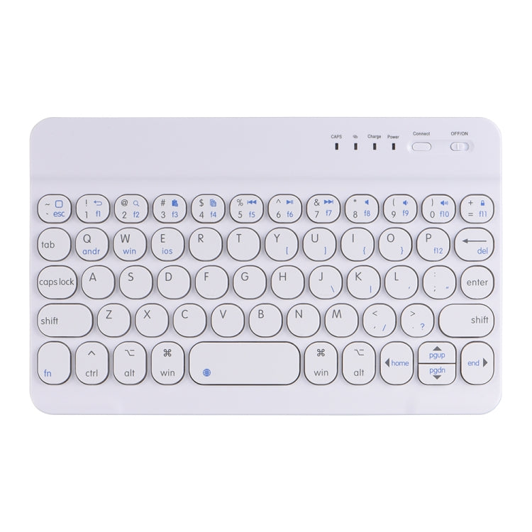 HY006 Round Keys Detachable Bluetooth Keyboard Leather Tablet Case with Holder for iPad mini 6