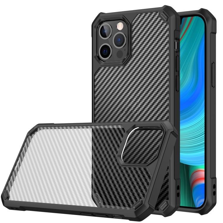 For iPhone 13 Pro Max Carbon Fiber Acrylic Shockproof Protective Case