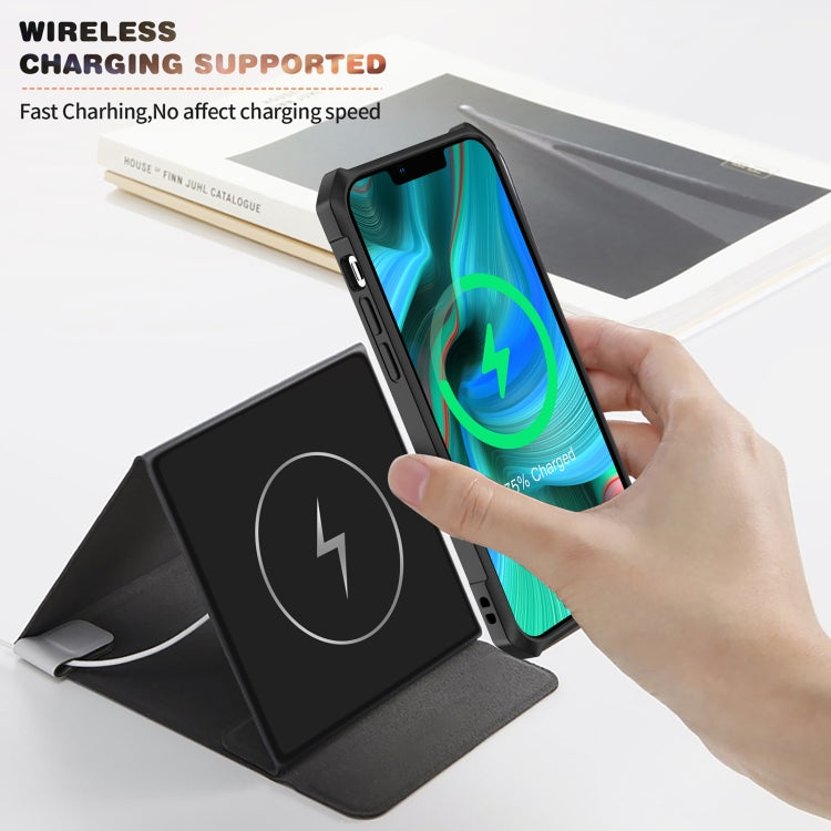 For iPhone 13 Pro Max Carbon Fiber Acrylic Shockproof Protective Case