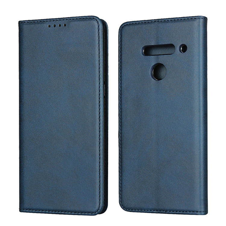 For LG V50 ThinQ Calf Texture Magnetic Horizontal Flip Leather Case with Holder & Card Slots & Wallet