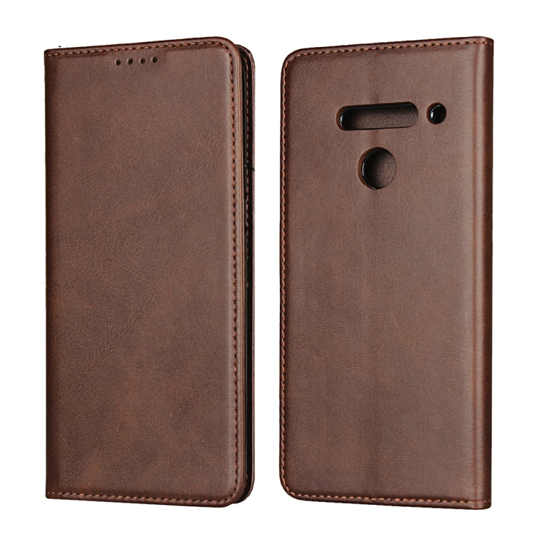 For LG V50 ThinQ Calf Texture Magnetic Horizontal Flip Leather Case with Holder & Card Slots & Wallet