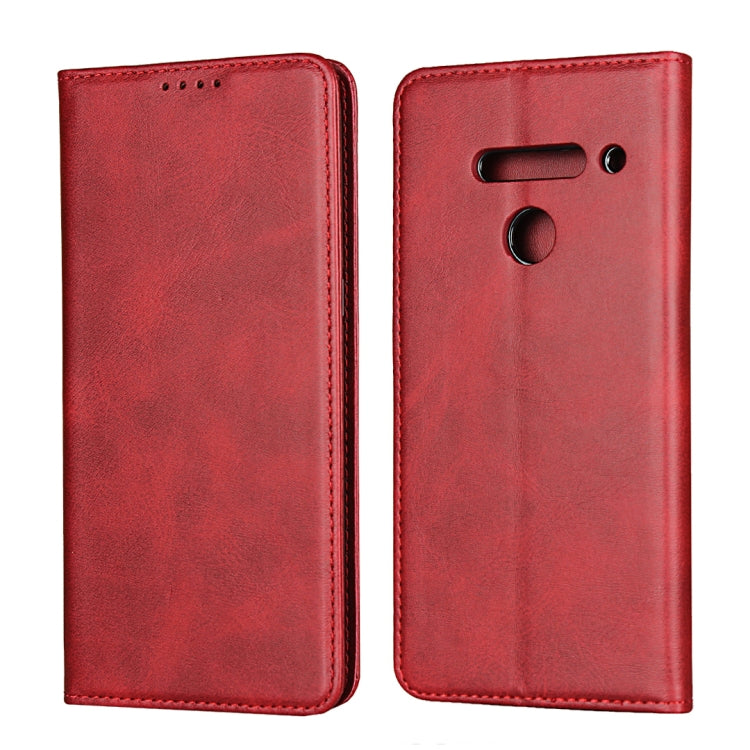 For LG V50 ThinQ Calf Texture Magnetic Horizontal Flip Leather Case with Holder & Card Slots & Wallet