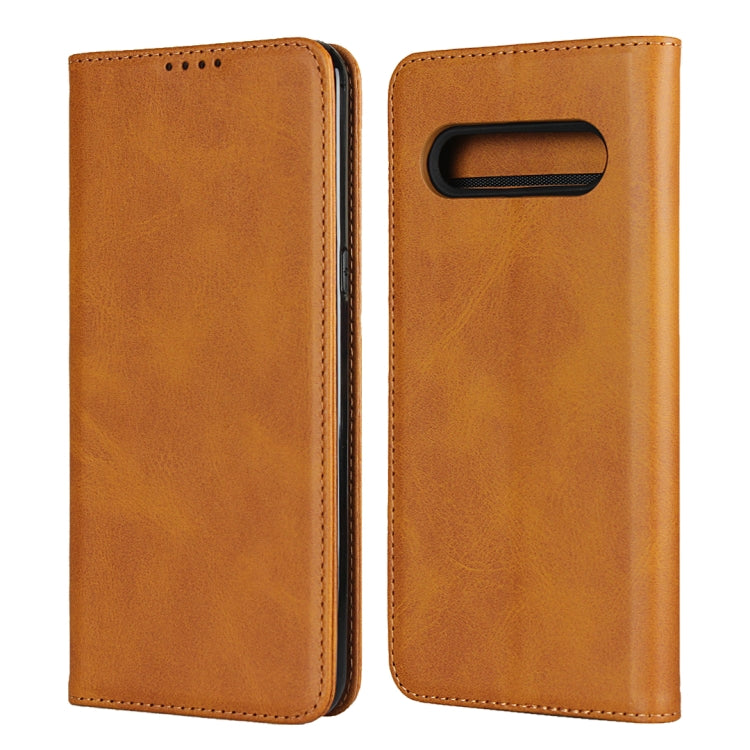 For LG V60 ThinQ 5G Calf Texture Magnetic Horizontal Flip Leather Case with Holder & Card Slots & Wallet