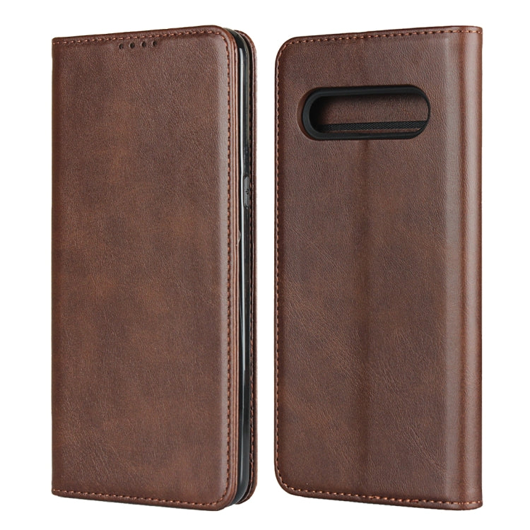 For LG V60 ThinQ 5G Calf Texture Magnetic Horizontal Flip Leather Case with Holder & Card Slots & Wallet