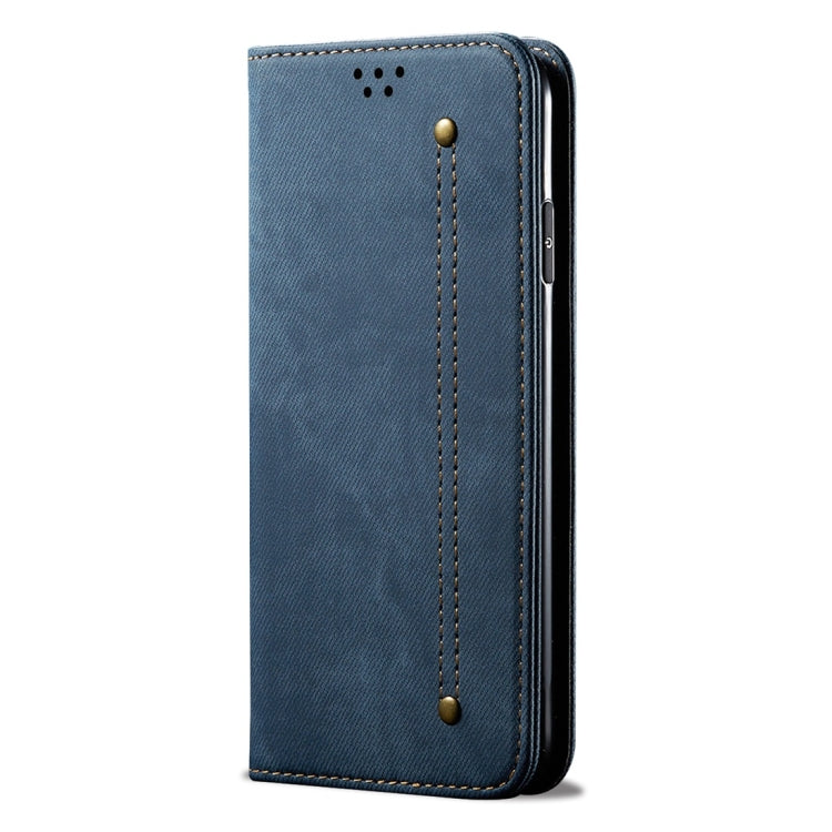 For Galaxy S10e Denim Texture Casual Style Horizontal Flip Leather Case with Holder & Card Slots & Wallet