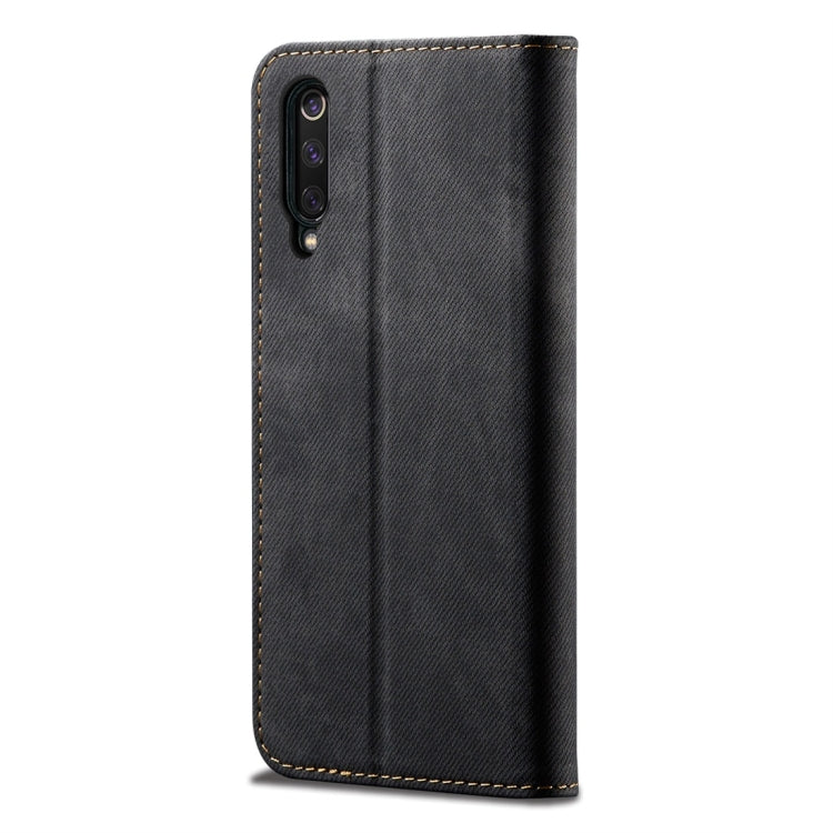 For Xiaomi Mi 9 Denim Texture Casual Style Horizontal Flip Leather Case with Holder & Card Slots & Wallet