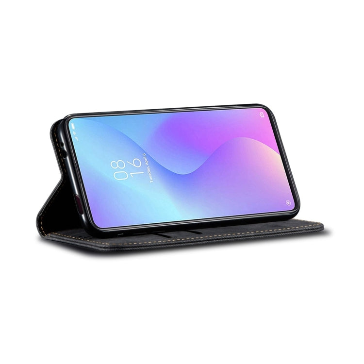 For Xiaomi Mi 9T / Redmi K20 Denim Texture Casual Style Horizontal Flip Leather Case with Holder & Card Slots & Wallet