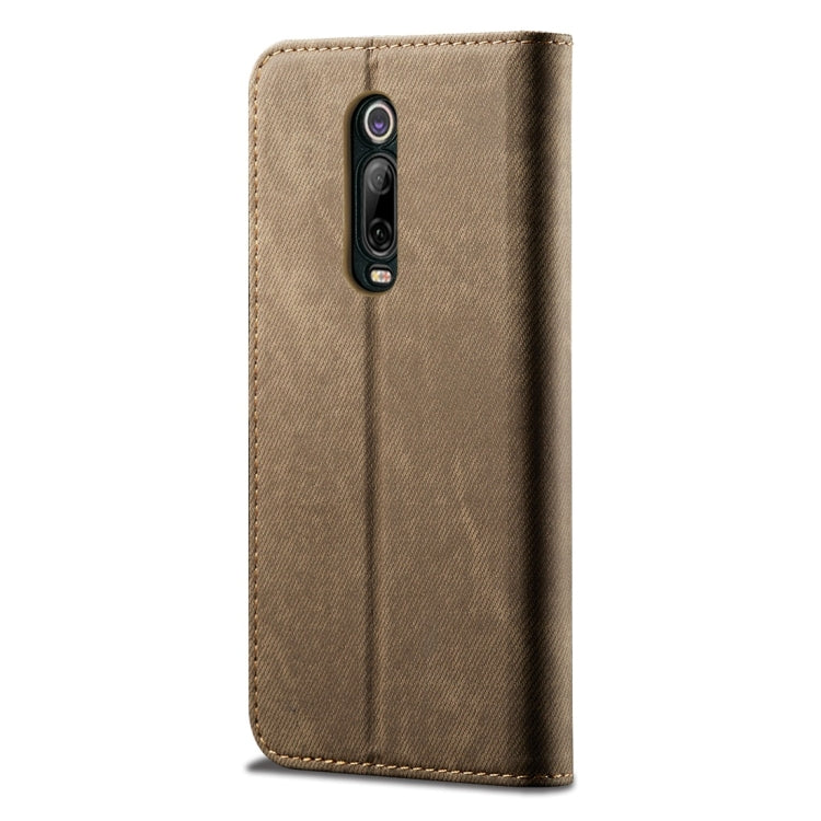 For Xiaomi Mi 9T / Redmi K20 Denim Texture Casual Style Horizontal Flip Leather Case with Holder & Card Slots & Wallet