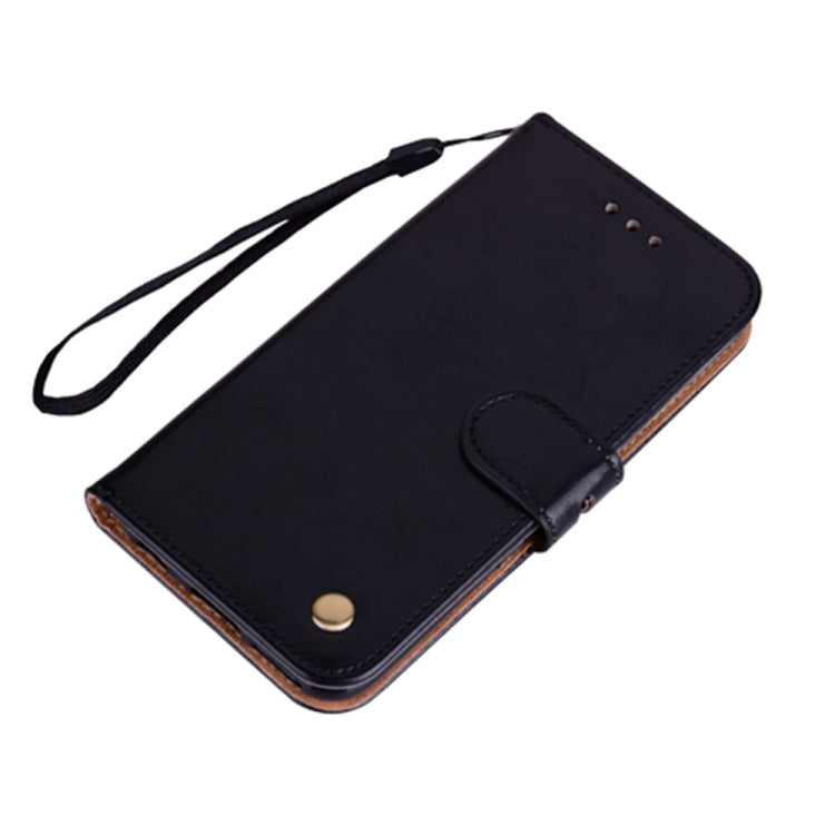 For iPhone 13 mini Business Style Oil Wax Texture Horizontal Flip Leather Case with Holder & Card Slots & Wallet