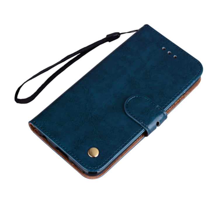 For iPhone 13 Business Style Oil Wax Texture Horizontal Flip Leather Case with Holder & Card Slots & Wallet