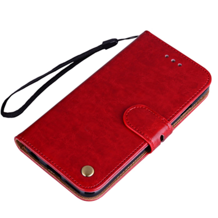 For iPhone 13 Business Style Oil Wax Texture Horizontal Flip Leather Case with Holder & Card Slots & Wallet