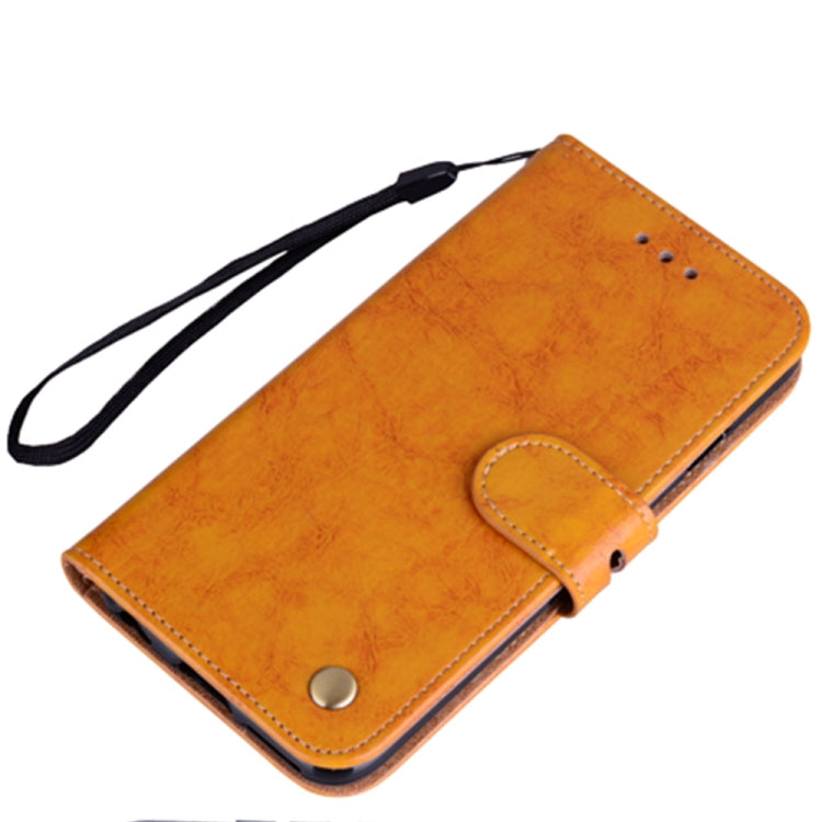 For iPhone 13 Business Style Oil Wax Texture Horizontal Flip Leather Case with Holder & Card Slots & Wallet