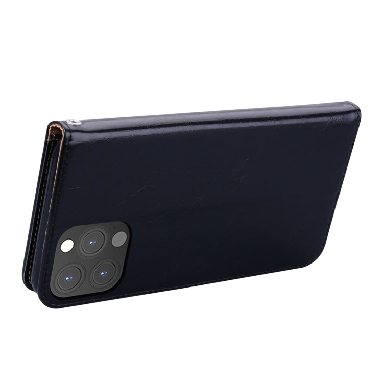 For iPhone 13 Pro Business Style Oil Wax Texture Horizontal Flip Leather Case with Holder & Card Slots & Wallet
