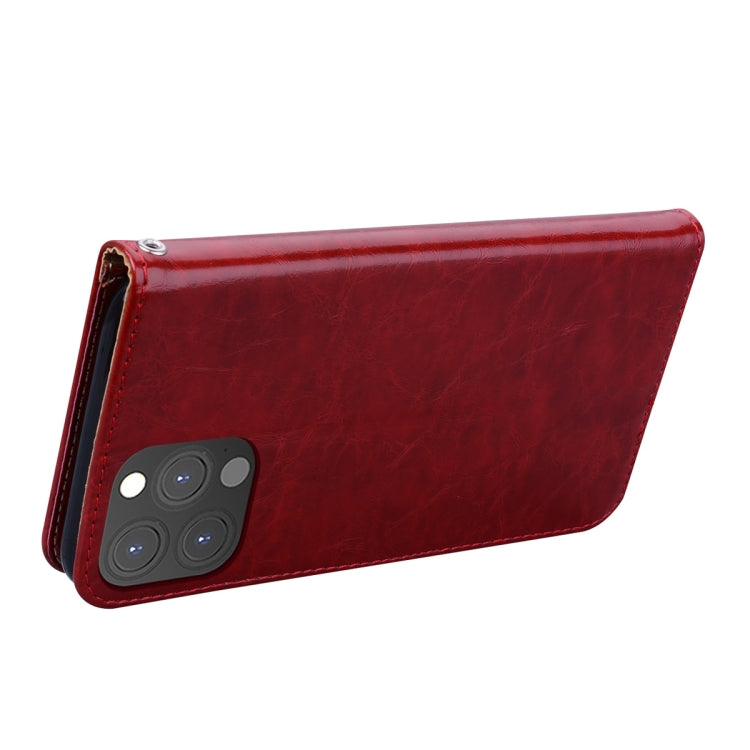 For iPhone 13 Pro Max Business Style Oil Wax Texture Horizontal Flip Leather Case with Holder & Card Slots & Wallet