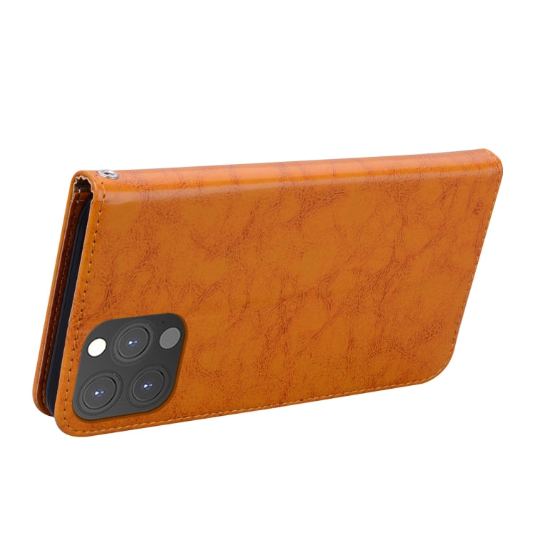 For iPhone 13 Pro Max Business Style Oil Wax Texture Horizontal Flip Leather Case with Holder & Card Slots & Wallet