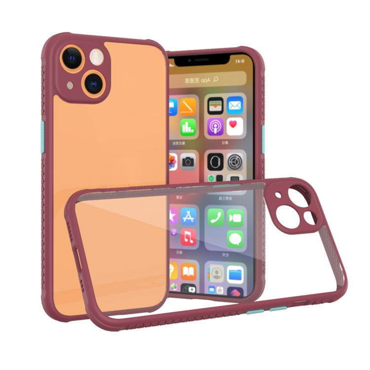 For iPhone 13 Michelin Tires Texture Acrylic + TPU Shockproof Protective Case