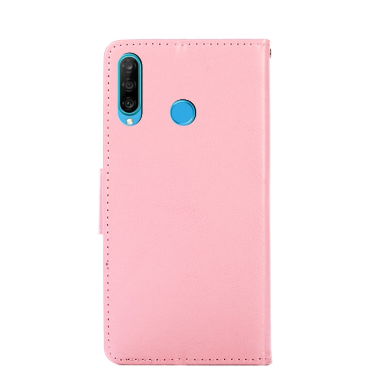 For Huawei Nova 4e Crystal Texture Horizontal Flip Leather Case with Holder & Card Slots & Wallet