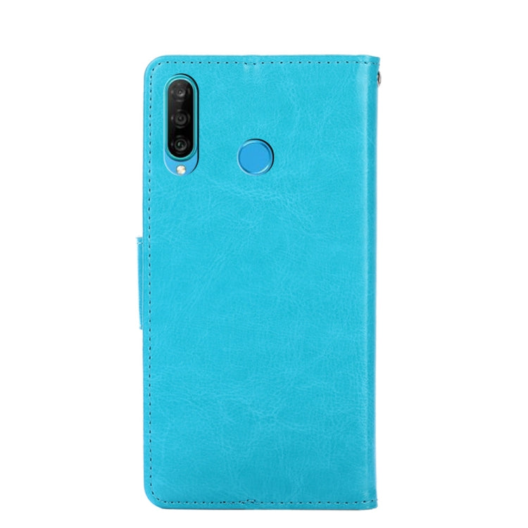 For Huawei Nova 4e Crystal Texture Horizontal Flip Leather Case with Holder & Card Slots & Wallet