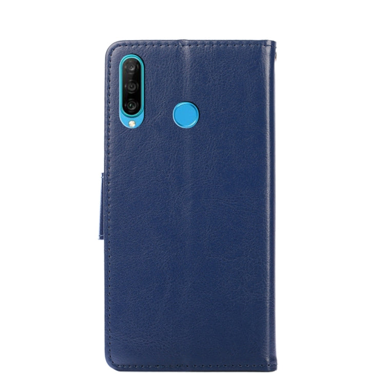 For Huawei Nova 4e Crystal Texture Horizontal Flip Leather Case with Holder & Card Slots & Wallet