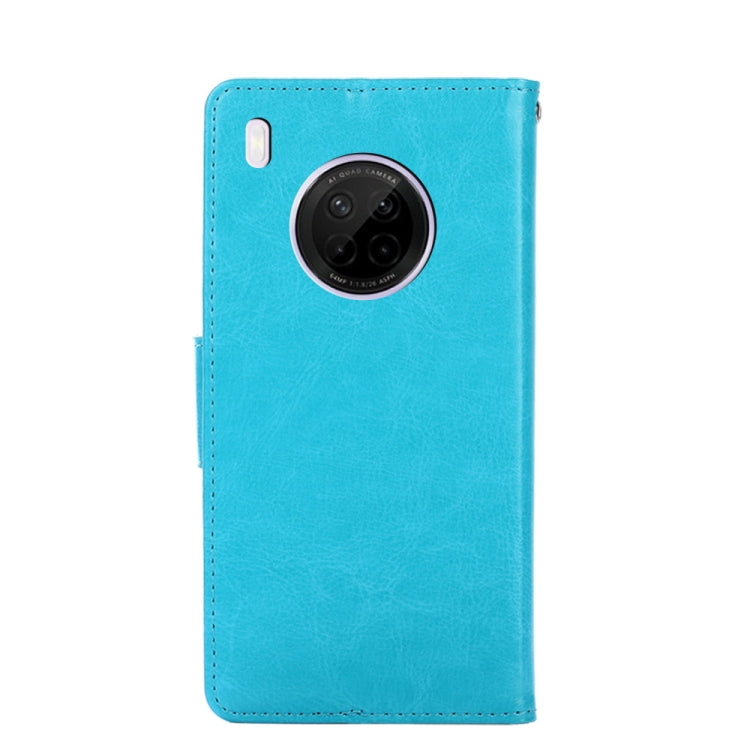For Huawei Y9a Crystal Texture Horizontal Flip Leather Case with Holder & Card Slots & Wallet