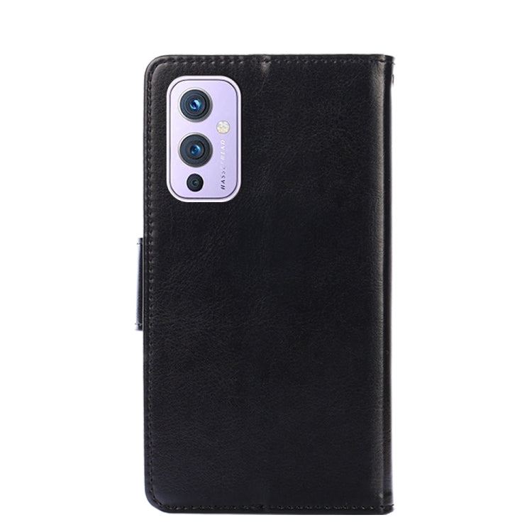 For OnePlus 9 Crystal Texture Horizontal Flip Leather Case with Holder & Card Slots & Wallet