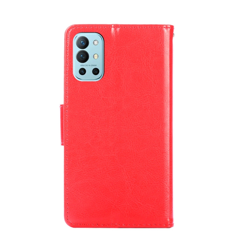 For OnePlus 9R Crystal Texture Horizontal Flip Leather Case with Holder & Card Slots & Wallet