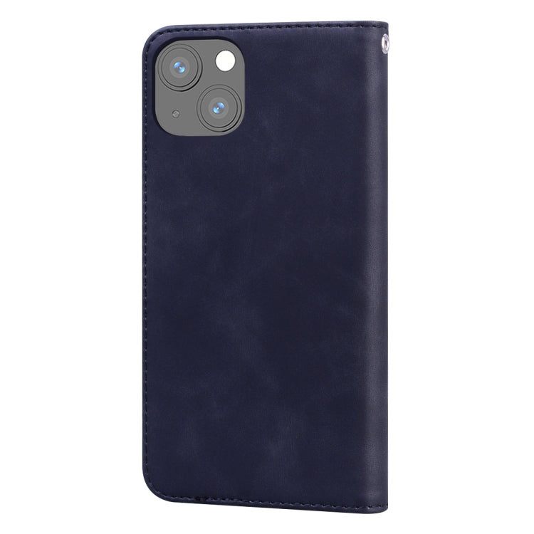 For iPhone 13 mini Frosted Business Magnetic Horizontal Flip PU Leather Case with Holder & Card Slot & Lanyard
