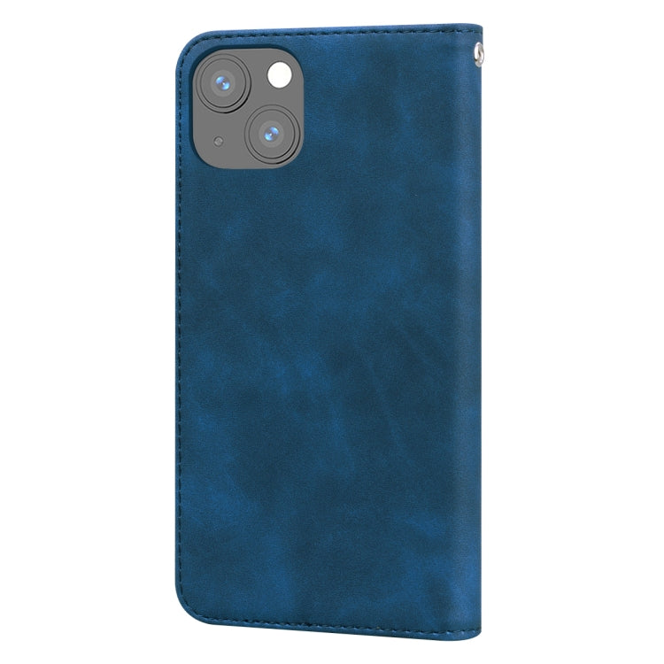 For iPhone 13 mini Frosted Business Magnetic Horizontal Flip PU Leather Case with Holder & Card Slot & Lanyard