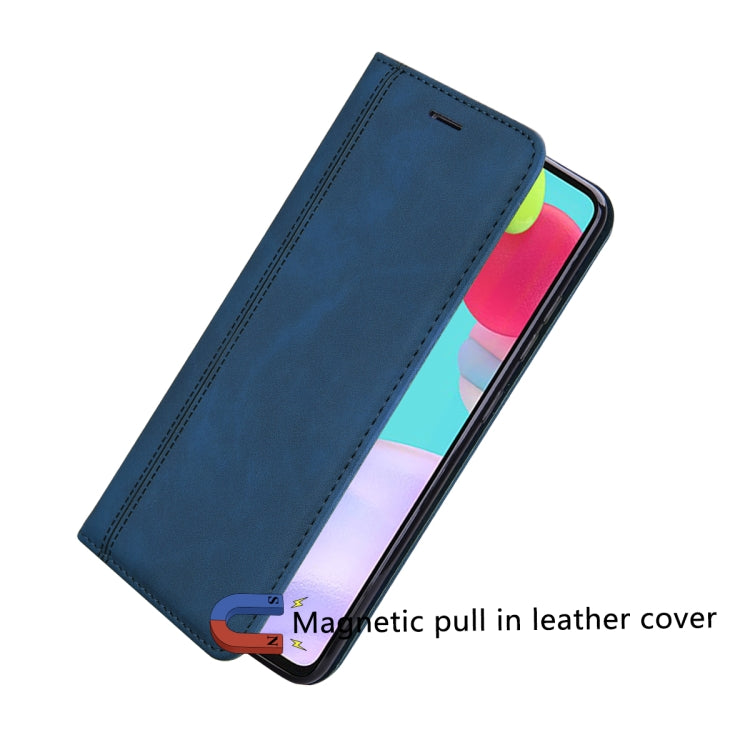 For iPhone 13 mini Frosted Business Magnetic Horizontal Flip PU Leather Case with Holder & Card Slot & Lanyard