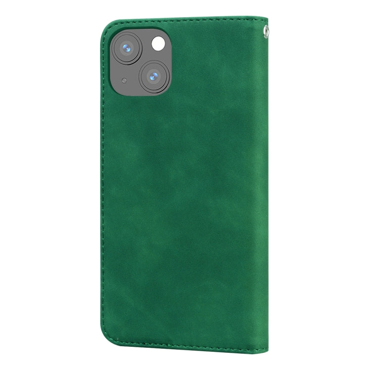 For iPhone 13 mini Frosted Business Magnetic Horizontal Flip PU Leather Case with Holder & Card Slot & Lanyard