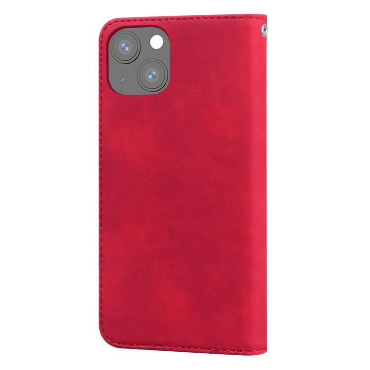 For iPhone 13 mini Frosted Business Magnetic Horizontal Flip PU Leather Case with Holder & Card Slot & Lanyard