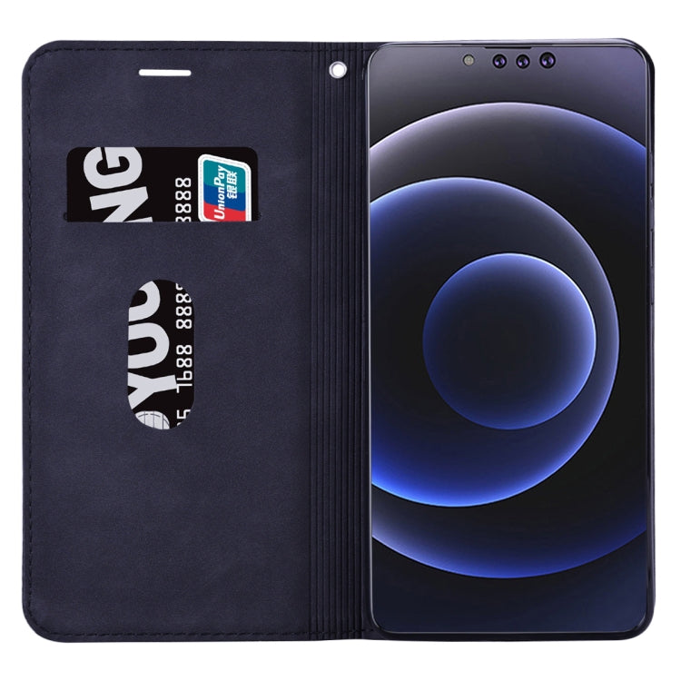 For iPhone 13 Pro Frosted Business Magnetic Horizontal Flip PU Leather Case with Holder & Card Slot & Lanyard