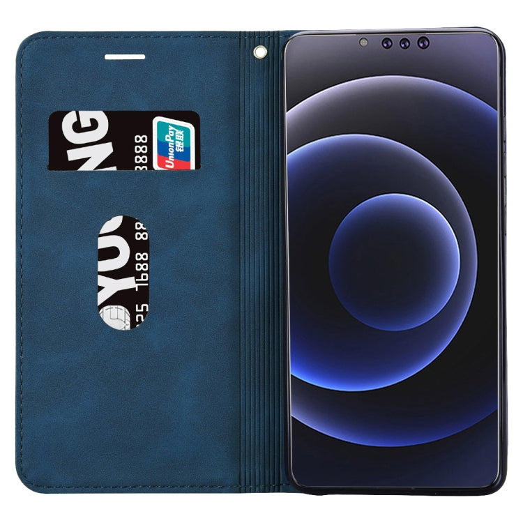For iPhone 13 Pro Frosted Business Magnetic Horizontal Flip PU Leather Case with Holder & Card Slot & Lanyard