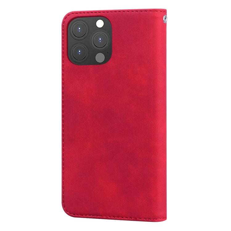 For iPhone 13 Pro Frosted Business Magnetic Horizontal Flip PU Leather Case with Holder & Card Slot & Lanyard
