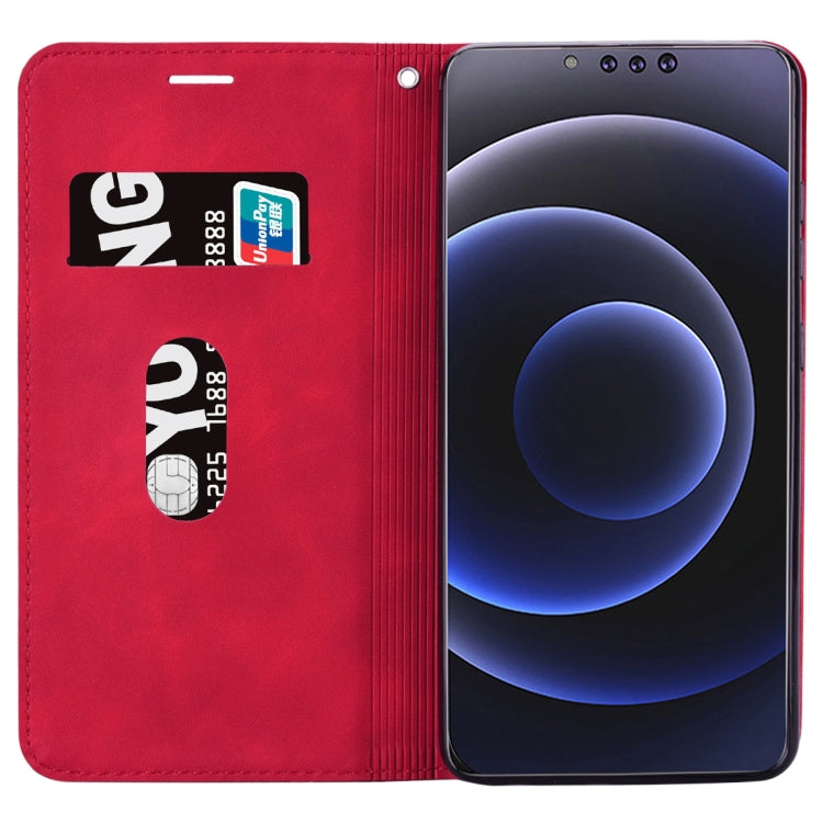 For iPhone 13 Pro Frosted Business Magnetic Horizontal Flip PU Leather Case with Holder & Card Slot & Lanyard