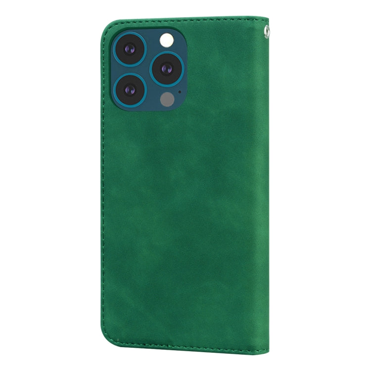 For iPhone 13 Pro Max Frosted Business Magnetic Horizontal Flip PU Leather Case with Holder & Card Slot & Lanyard