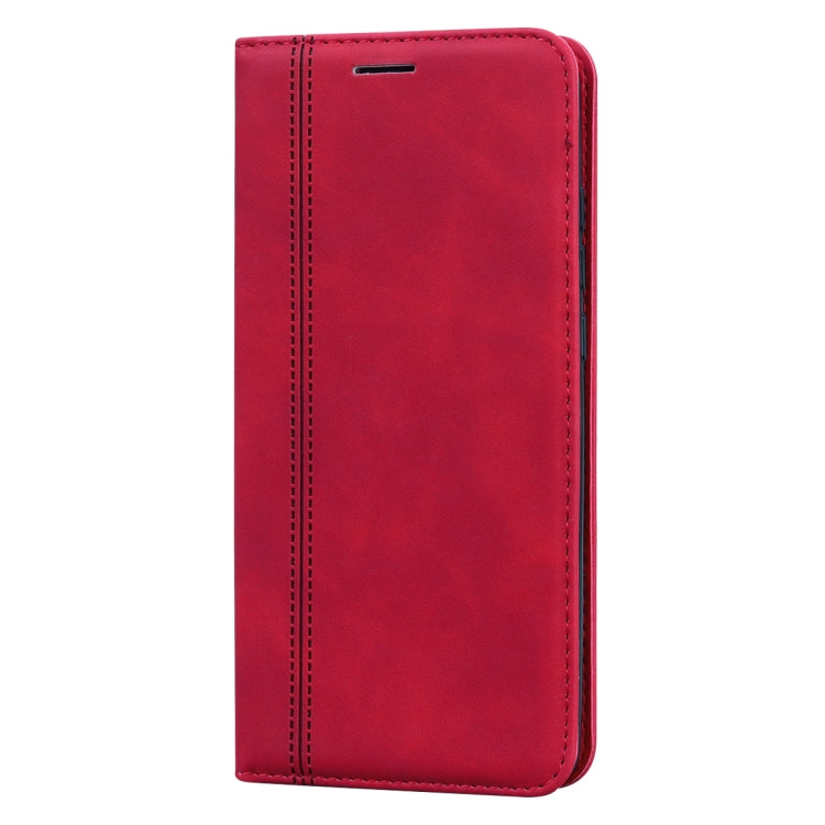 For Xiaomi Redmi 10 Frosted Business Magnetic Horizontal Flip PU Leather Case with Holder & Card Slot & Lanyard