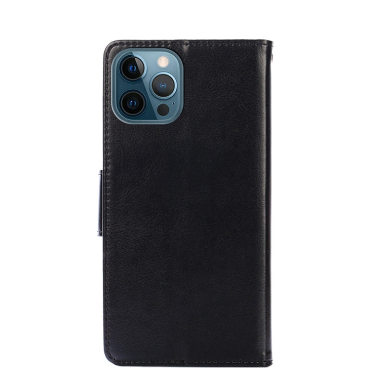 For iPhone 12 Pro Max Crystal Texture Horizontal Flip Leather Case with Holder & Card Slots & Wallet