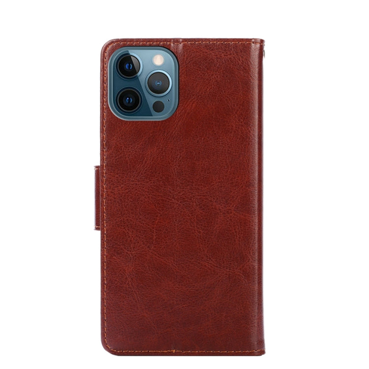 For iPhone 12 Pro Max Crystal Texture Horizontal Flip Leather Case with Holder & Card Slots & Wallet