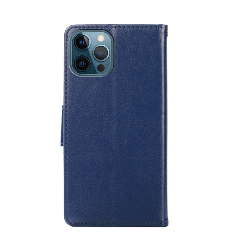 For iPhone 12 Pro Max Crystal Texture Horizontal Flip Leather Case with Holder & Card Slots & Wallet