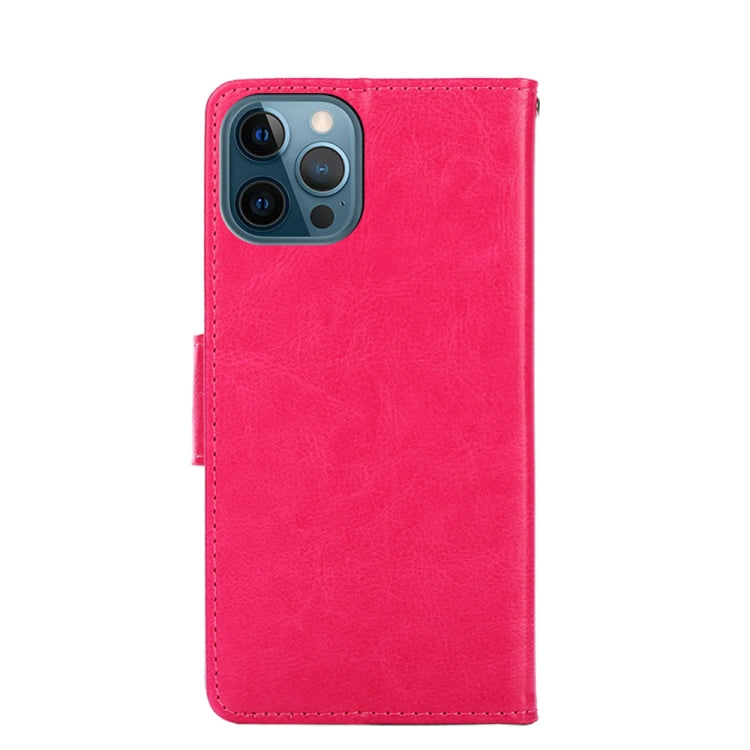 For iPhone 12 Pro Max Crystal Texture Horizontal Flip Leather Case with Holder & Card Slots & Wallet