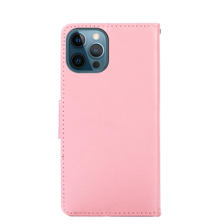 For iPhone 12 Pro Max Crystal Texture Horizontal Flip Leather Case with Holder & Card Slots & Wallet