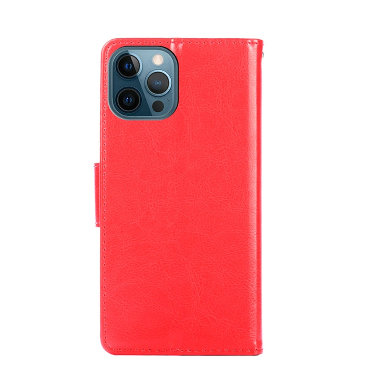 For iPhone 12 Pro Max Crystal Texture Horizontal Flip Leather Case with Holder & Card Slots & Wallet