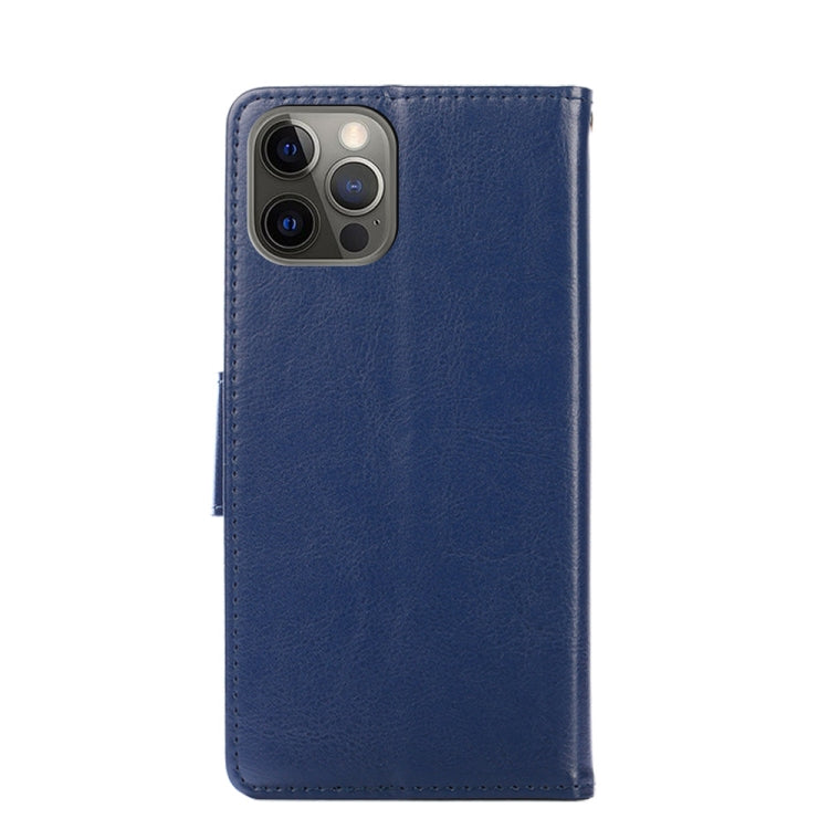 For iPhone 12 / 12 Pro Crystal Texture Horizontal Flip Leather Case with Holder & Card Slots & Wallet