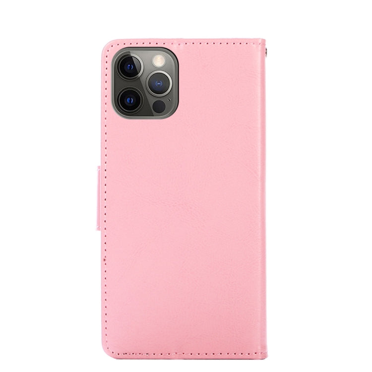 For iPhone 12 / 12 Pro Crystal Texture Horizontal Flip Leather Case with Holder & Card Slots & Wallet