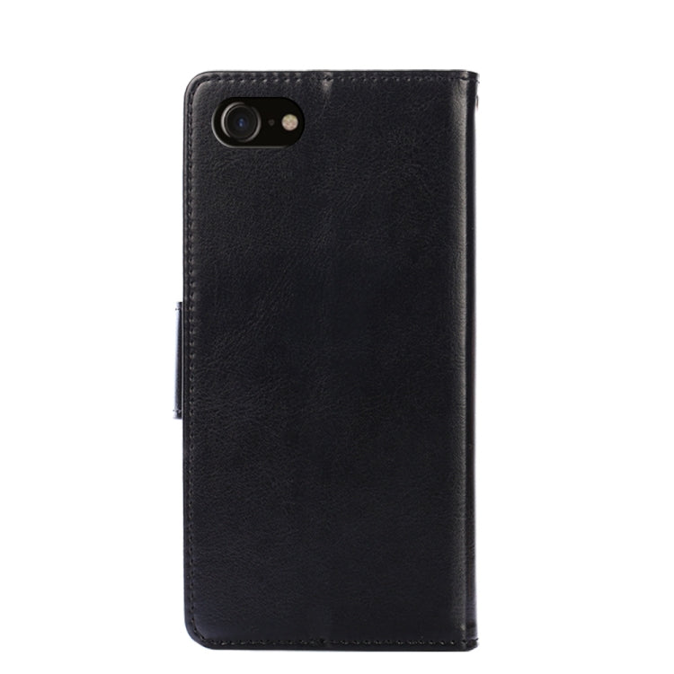 For iPhone SE 2022 / SE 2020 / 8 / 7 Crystal Texture Horizontal Flip Leather Case with Holder & Card Slots & Wallet