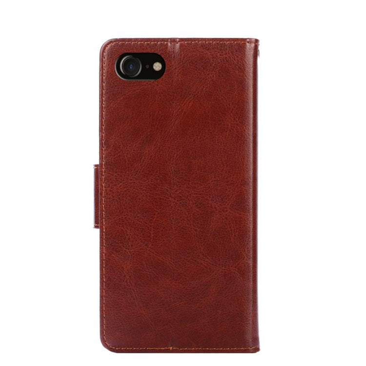 For iPhone SE 2022 / SE 2020 / 8 / 7 Crystal Texture Horizontal Flip Leather Case with Holder & Card Slots & Wallet