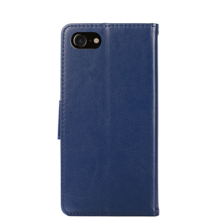 For iPhone SE 2022 / SE 2020 / 8 / 7 Crystal Texture Horizontal Flip Leather Case with Holder & Card Slots & Wallet